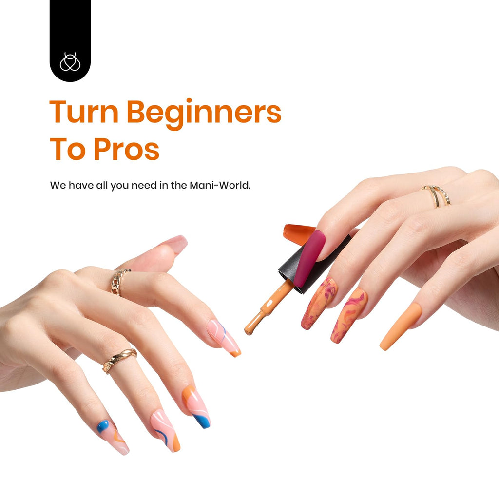 Beetles Gel Polish Set — 20 Colors for Fall & Winter with Base & Top Coat