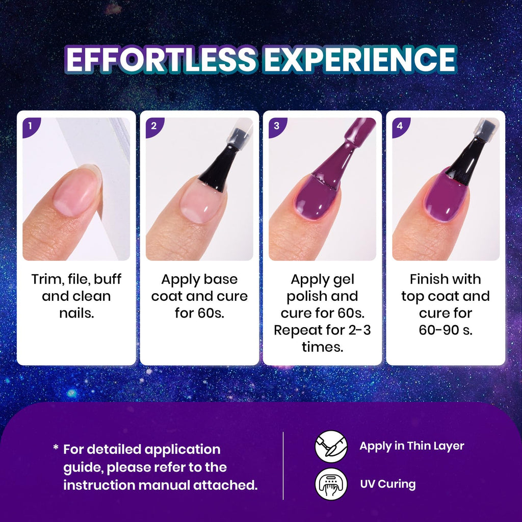 Beetles Chameleon Gel Set — 20 Colors, Cat Eye & Temperature Shift