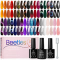 Beetles Gel Nail Polish – 39-Piece Jelly Nail Set with Glitter Colors & 3 Base/Top Coats