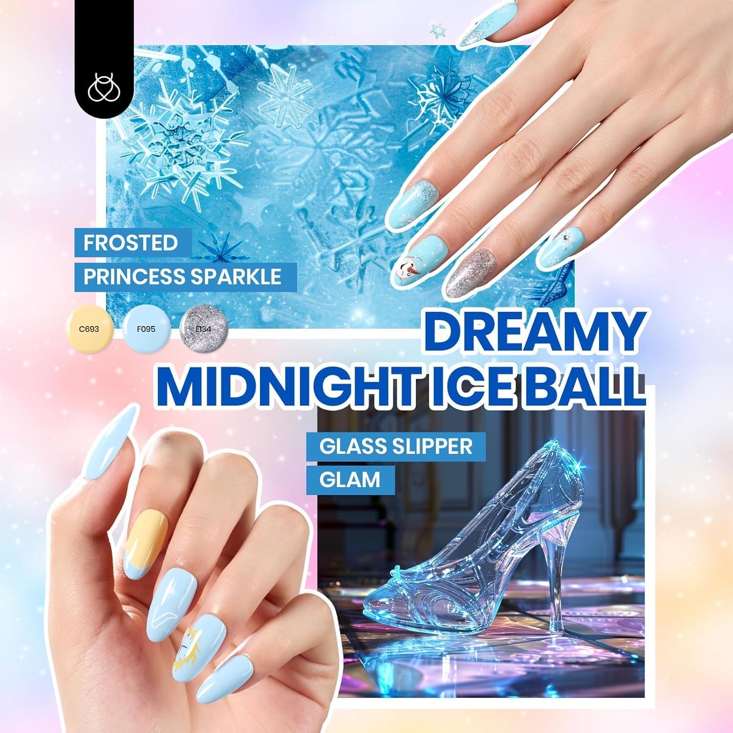 Beetles Gel Nail Polish Set - 44 PCS Fairy Tale Town Collection with 36 Color Gels + 4 Top Coats + Base Coat