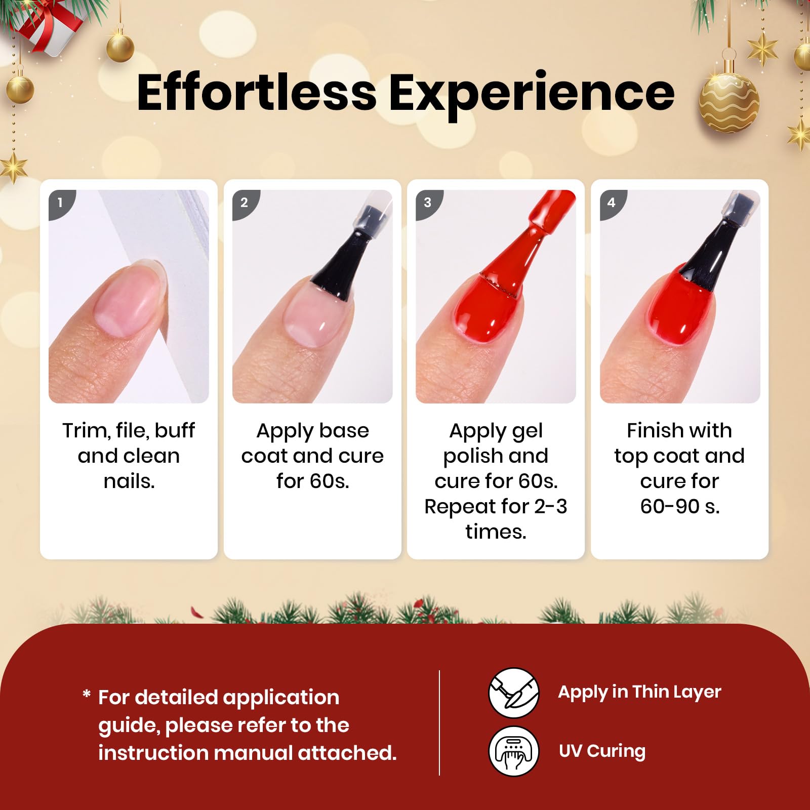 Beetles Green & Red Gel Polish Set – Prelude of Celebration (2 x 15ml)