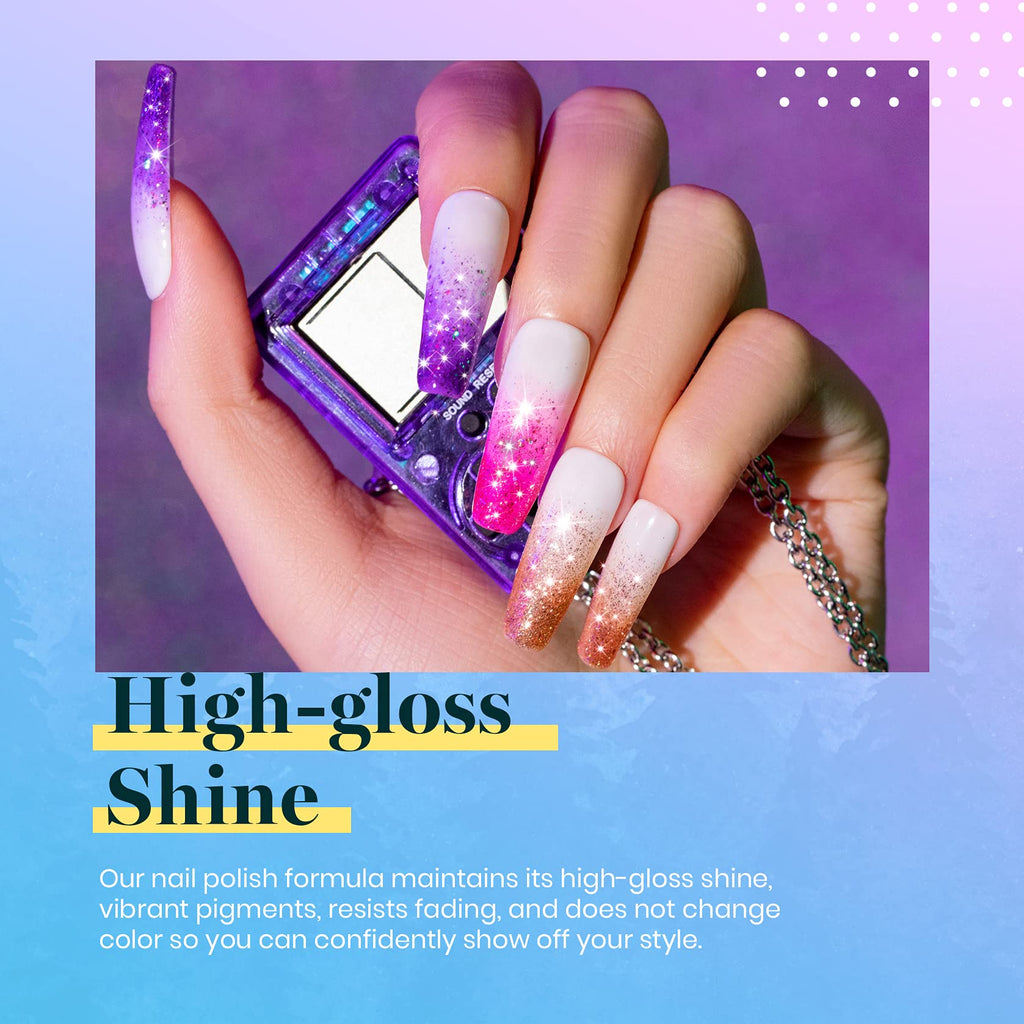 Beetles Glitter Gel Polish Kit – 6 Glitter Colors for UV/LED Nails