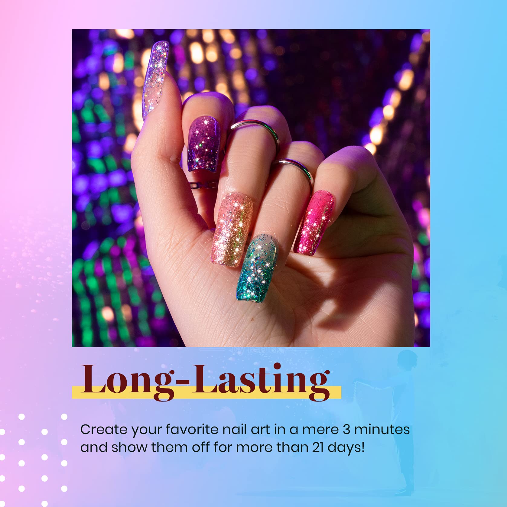 Beetles Glitter Gel Polish Kit – 6 Glitter Colors for UV/LED Nails