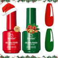 Beetles Green & Red Gel Polish Set – Prelude of Celebration (2 x 15ml)