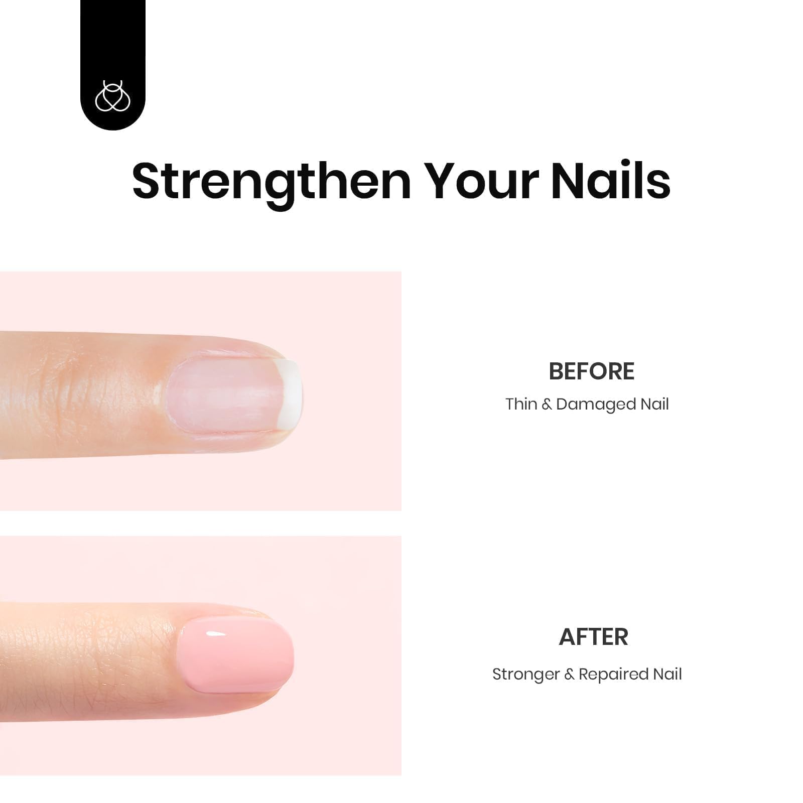 Beetles Rubber Base Gel 6-Piece Set – Nude Builder Gel Polish, UV/LED Cure