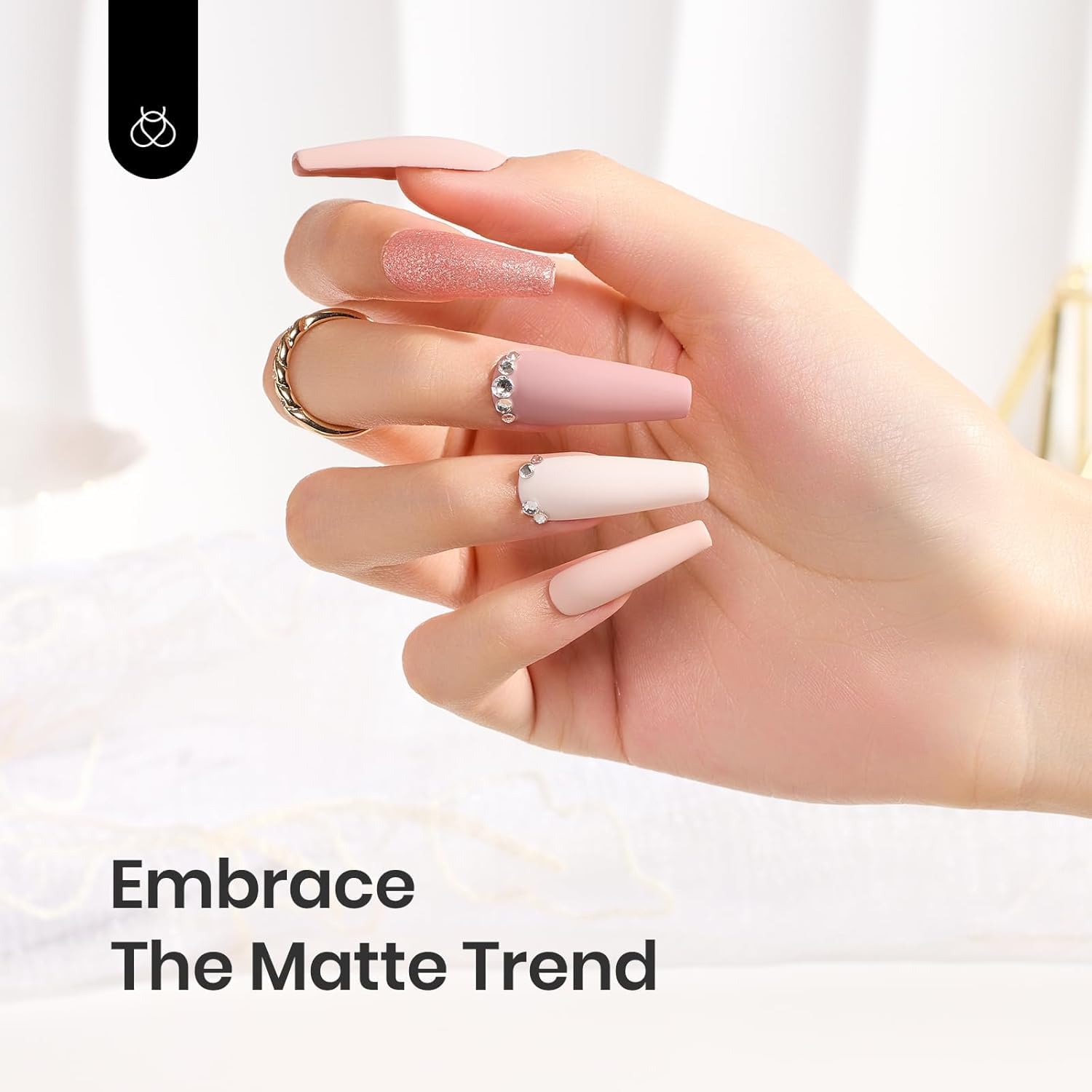 Beetles Matte Gel Top Coat No Wipe Set – 3x15ml Gel Nail Polish & Base Coat