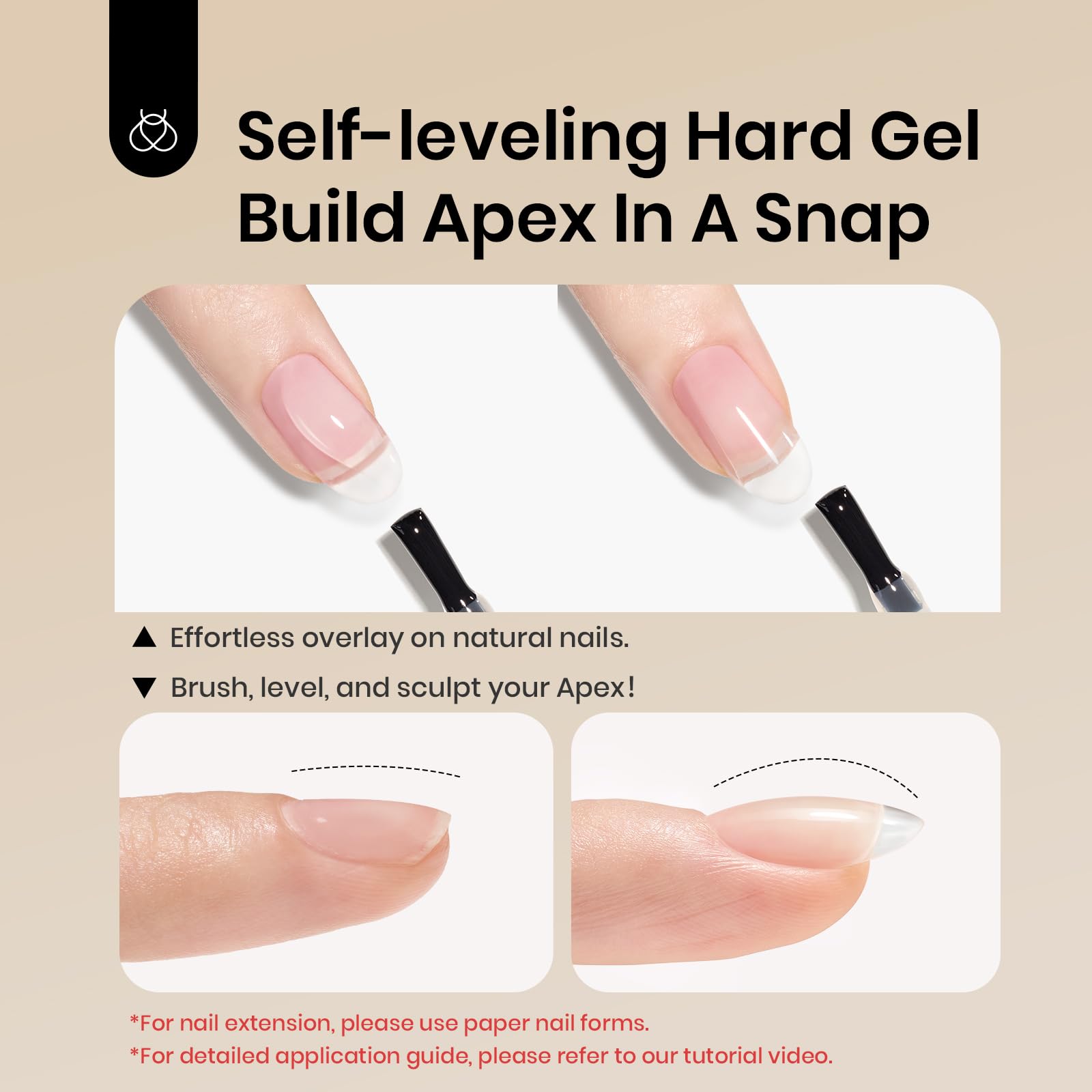 Beetles Builder Gel & Blooming Gel Set — 15ml Each for Marble Nail Art & Builder Extensions