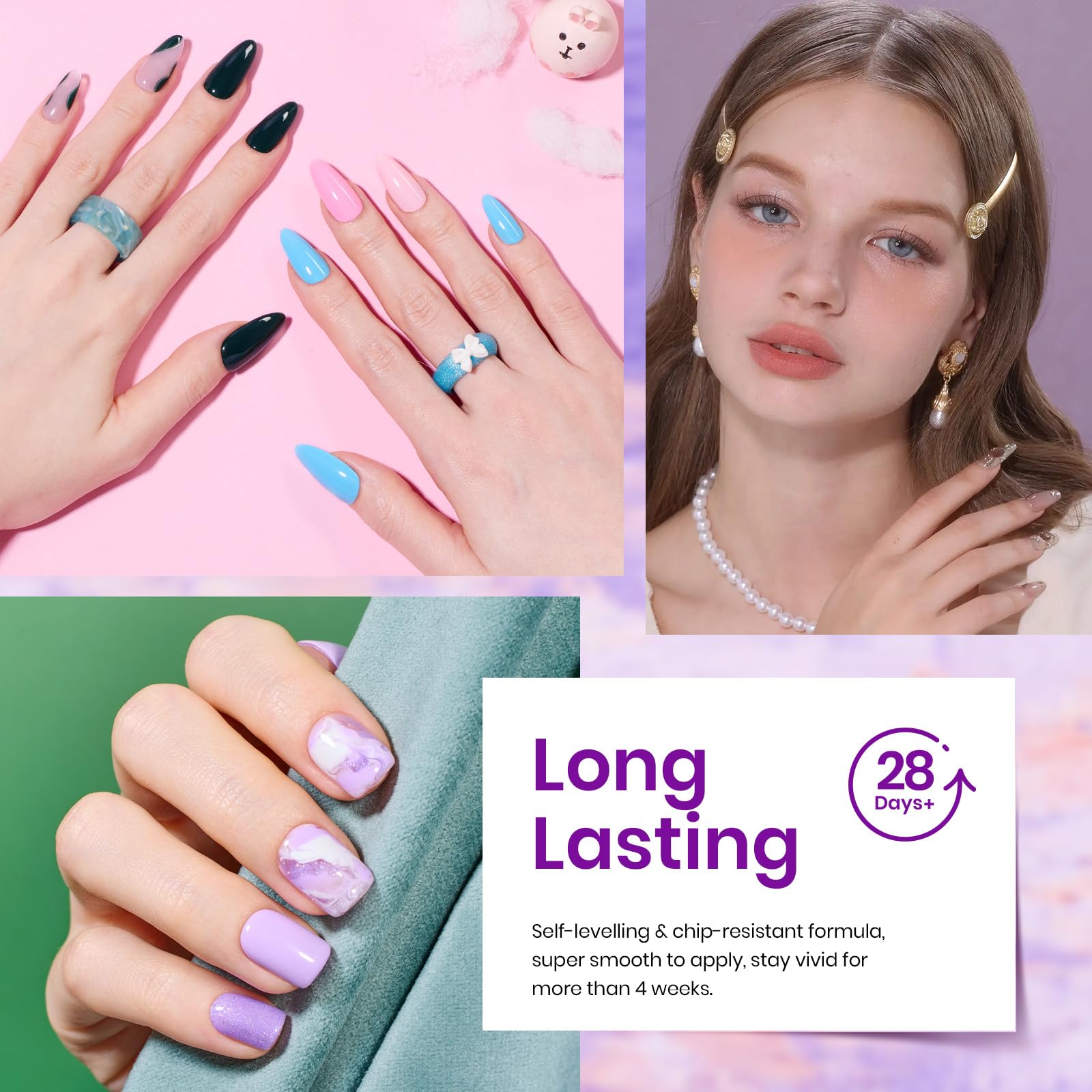 Beetles Spring Gel Polish Set — 32 Colors UV/LED Nails Kit with Base & Top Coats