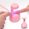 Beetles Mini UV Light for Gel Nails – Small Flash Cure Lamp with Smart Sensor | Pink