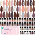 Beetles Nail Dip Powder Kit – 20 Colors Nude & Glitter | Quick-Dry Dip Set