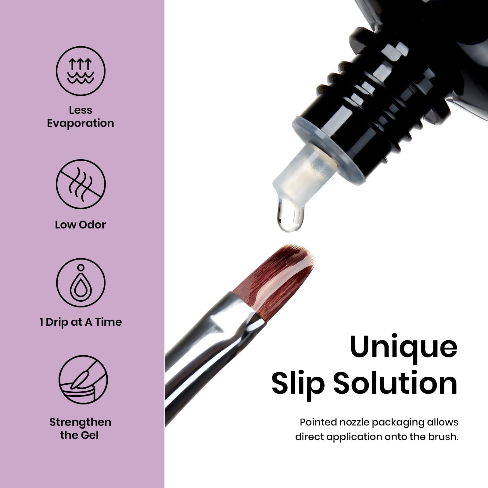 Beetles Gel Polish Nail Extension Kit with Mini UV Lamp – Frosted Grape, 6 Colors