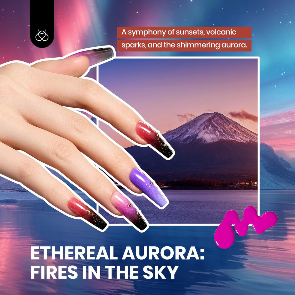 Beetles Gel Nail Kit — Mystic Wonderland, 36 Colors + Base & Top Coats