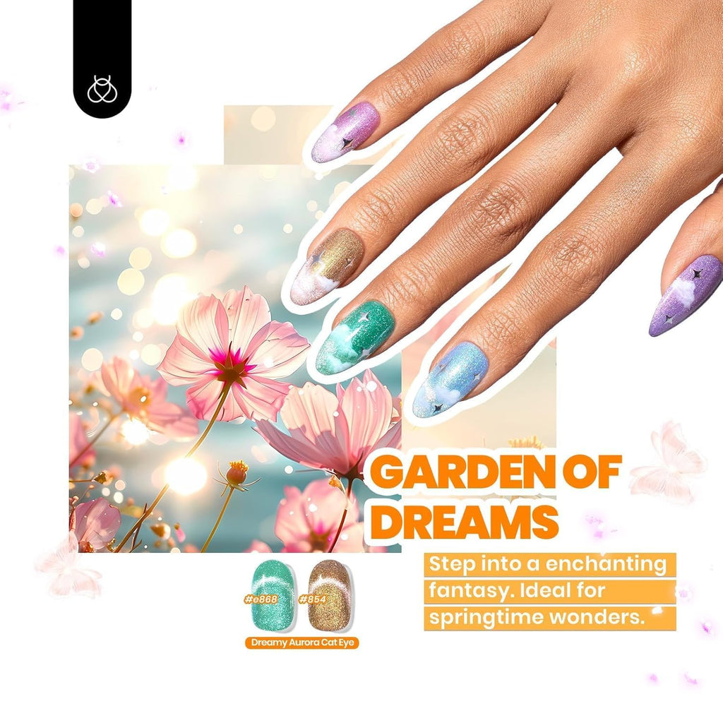 Beetles Cat Eye Gel Nail Polish Set — 36 Colors + Magnet Kit
