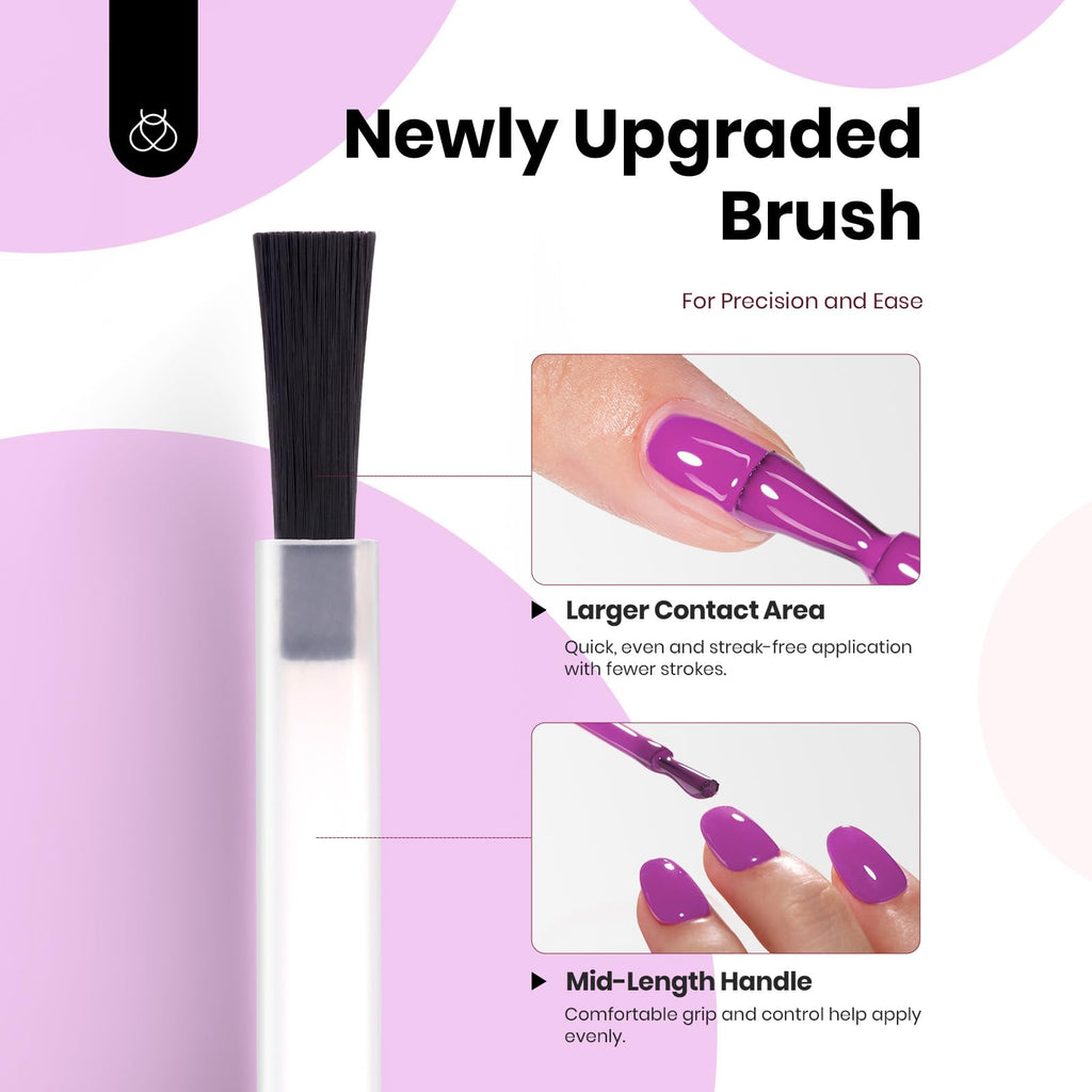 Beetles Spring Gel Nail Polish Set – 6 Neon Colors, Hema Free, 15ml | UV/LED Soak Off Gel Kit