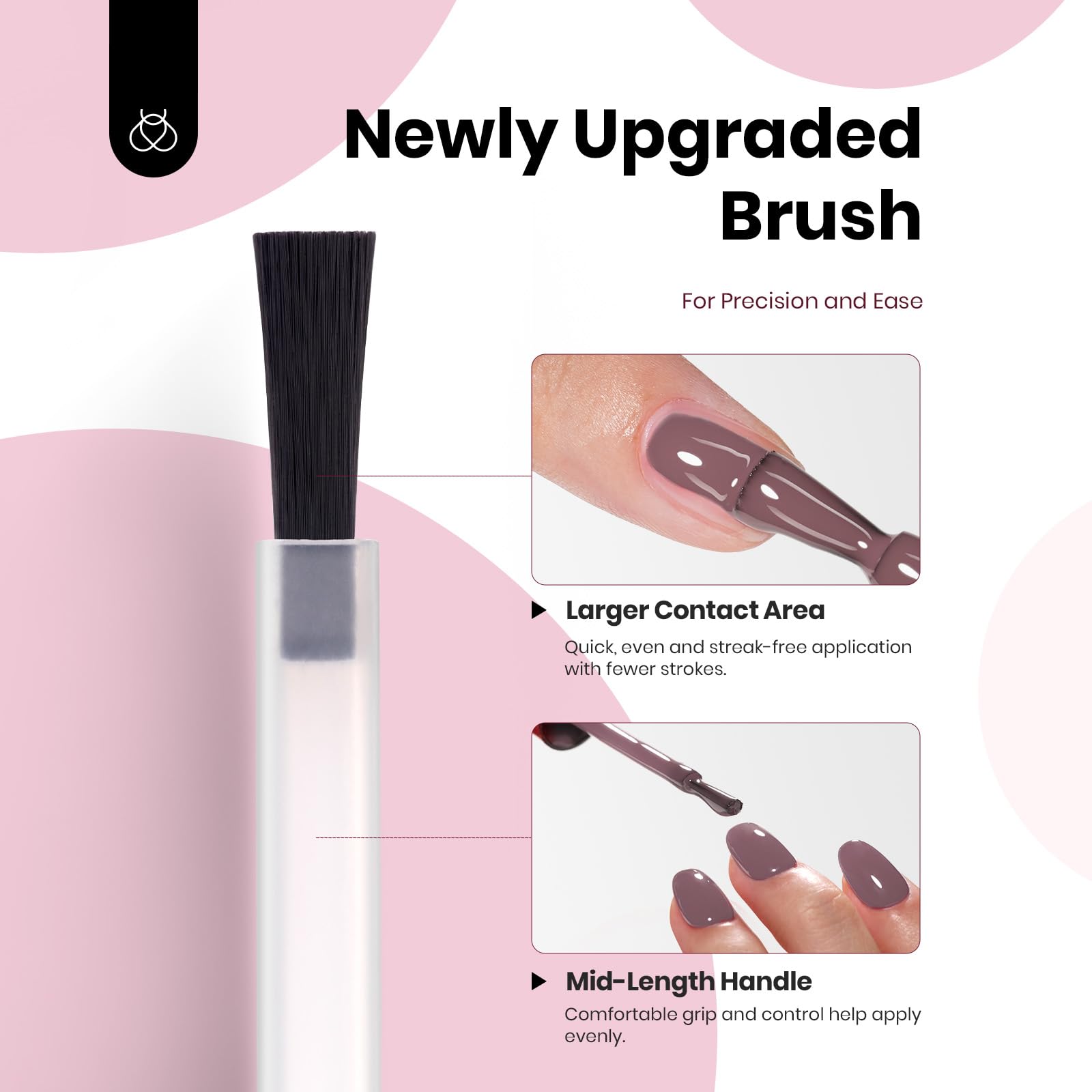 Beetles Neutral Gel Polish Set – 6 HEMA-Free Nude Brown Shades, Same-Color Bottle, Soak-Off UV/LED