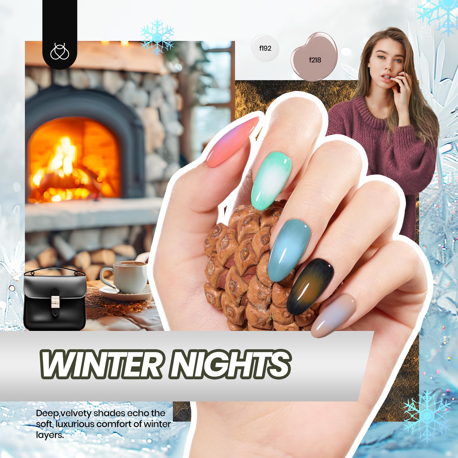Beetles Gel Nail Polish Kit with UV Light – 32 Colors, 54-Pcs, Base & Top Coats