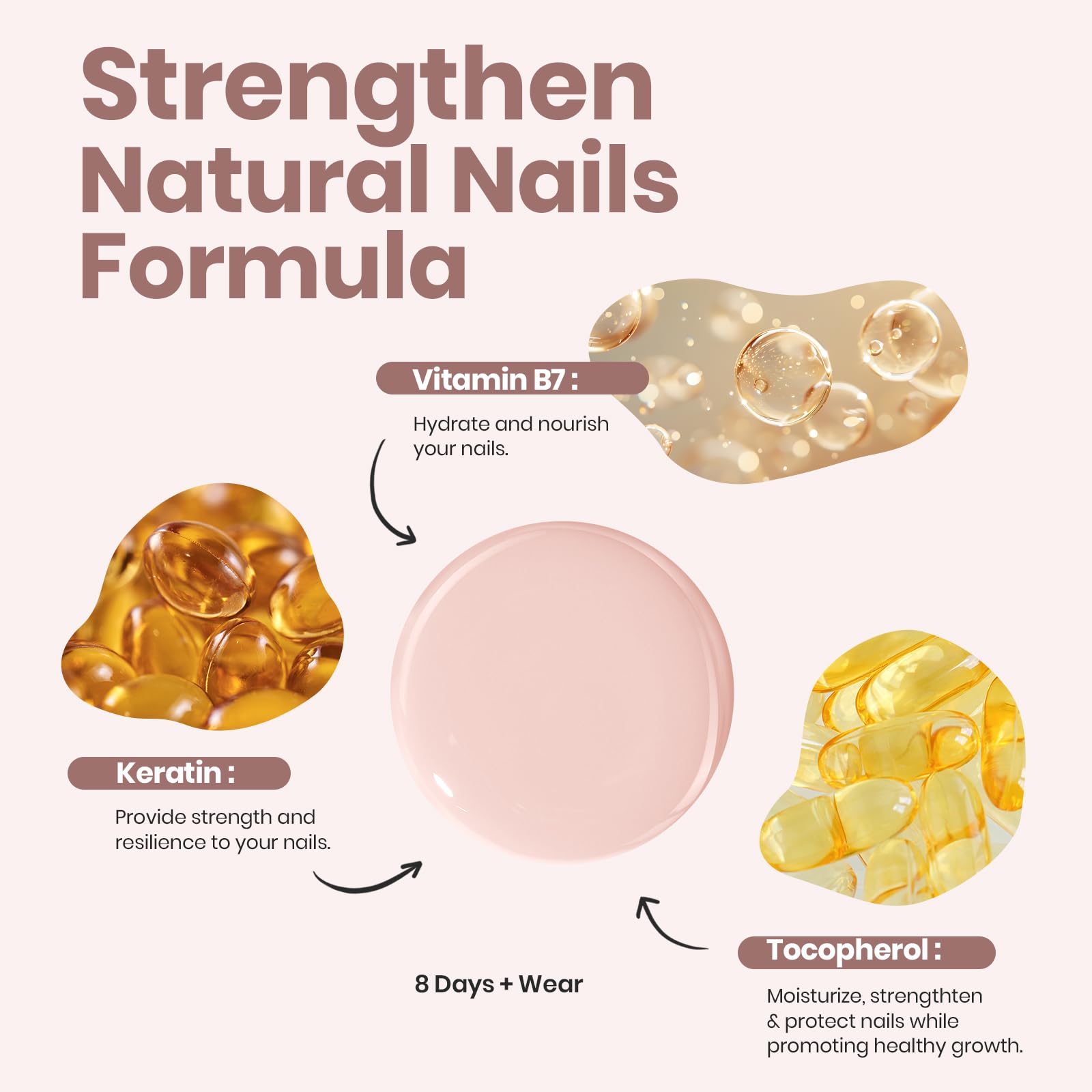 Beetles Nude Nail Polish Set (6 Pcs) – Quick-Dry Neutral Pink-Brown Shades | Salon-Quality, Coconut Mousse
