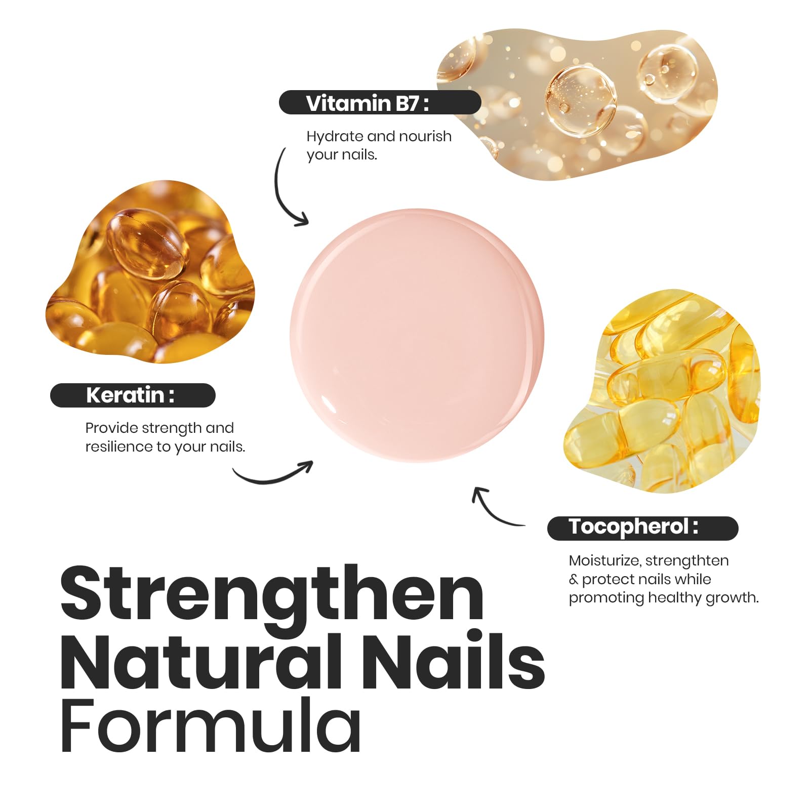 Beetles Nude Nail Polish Set Coconut Mousse – 6Pcs Quick-Dry Nude Shades
