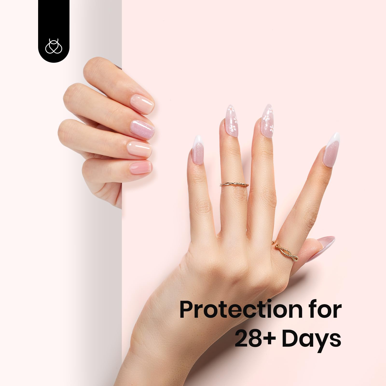 Beetles 12 Color Rubber Base Gel Polish – Nude 5-in-1 Gel Nail Polish (Porcelain Doll Pink) for At-Home Manicures