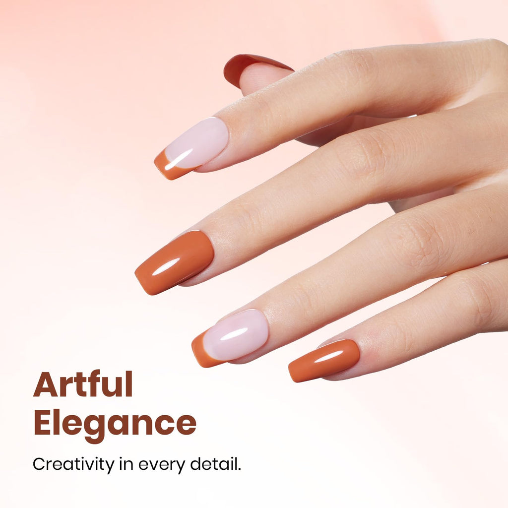 Beetles Orange Gel Nail Polish – 15ml Soak-Off, Dark Orange, UV/LED Cure