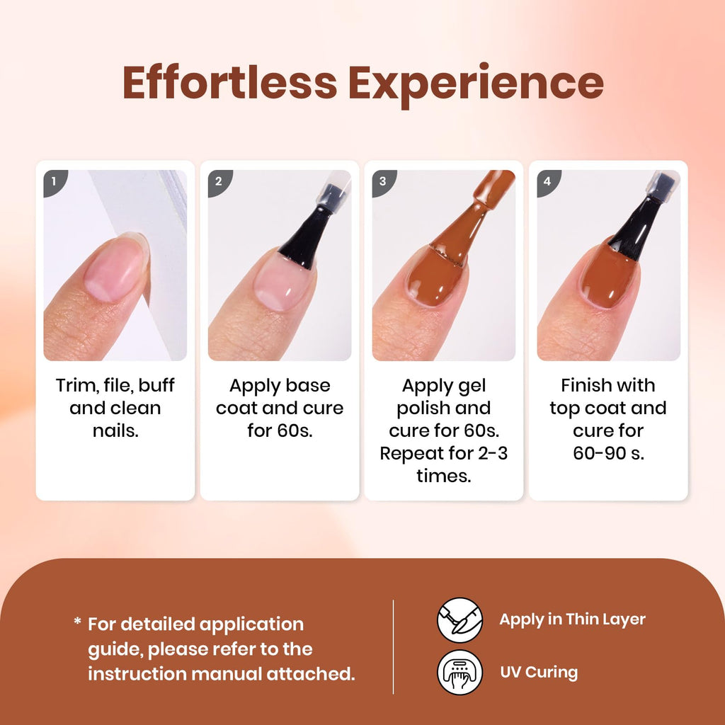 Beetles Orange Gel Nail Polish – 15ml Soak-Off, Dark Orange, UV/LED Cure
