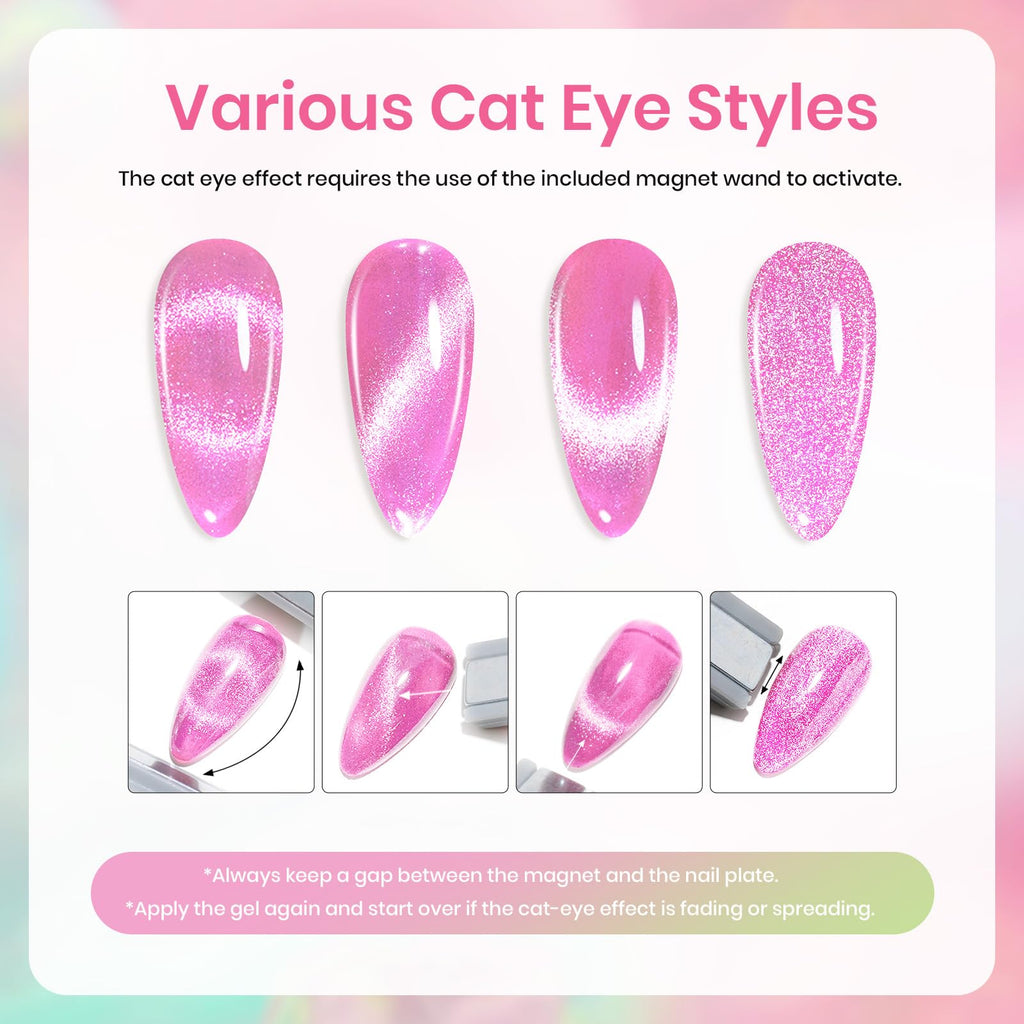 Beetles Gel Nail Polish Set - 24 Pcs, 20 Colors Rainbow Pastel Neon + Base & Top Coat