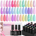 Beetles Pink Gel Nail Polish Set – 20 Macaron Colors with Base & Top Coats