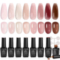 Beetles Pink Jelly Gel Nail Polish – Sunset Rose 8-Piece Nude & Rose Gift Set