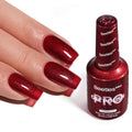 Beetles Pro Red Gel Nail Polish Drama Fix – 20ml Glitter Gel, Cherry Red, UV Cure, Salon-Quality Shine