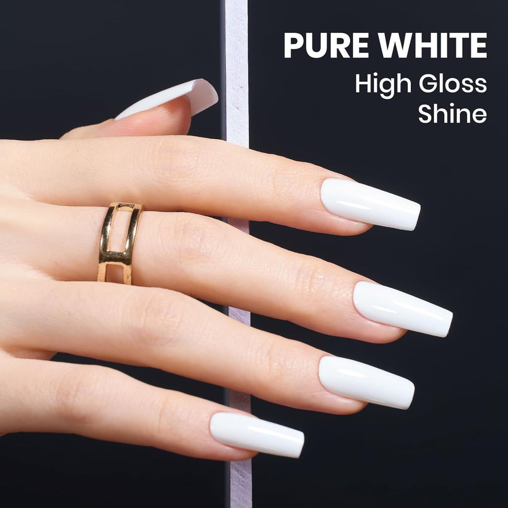 Beetles Black & White Gel Polish Kit — HEMA-Free, Soak-Off, 2 Colors, Same Bottle Design