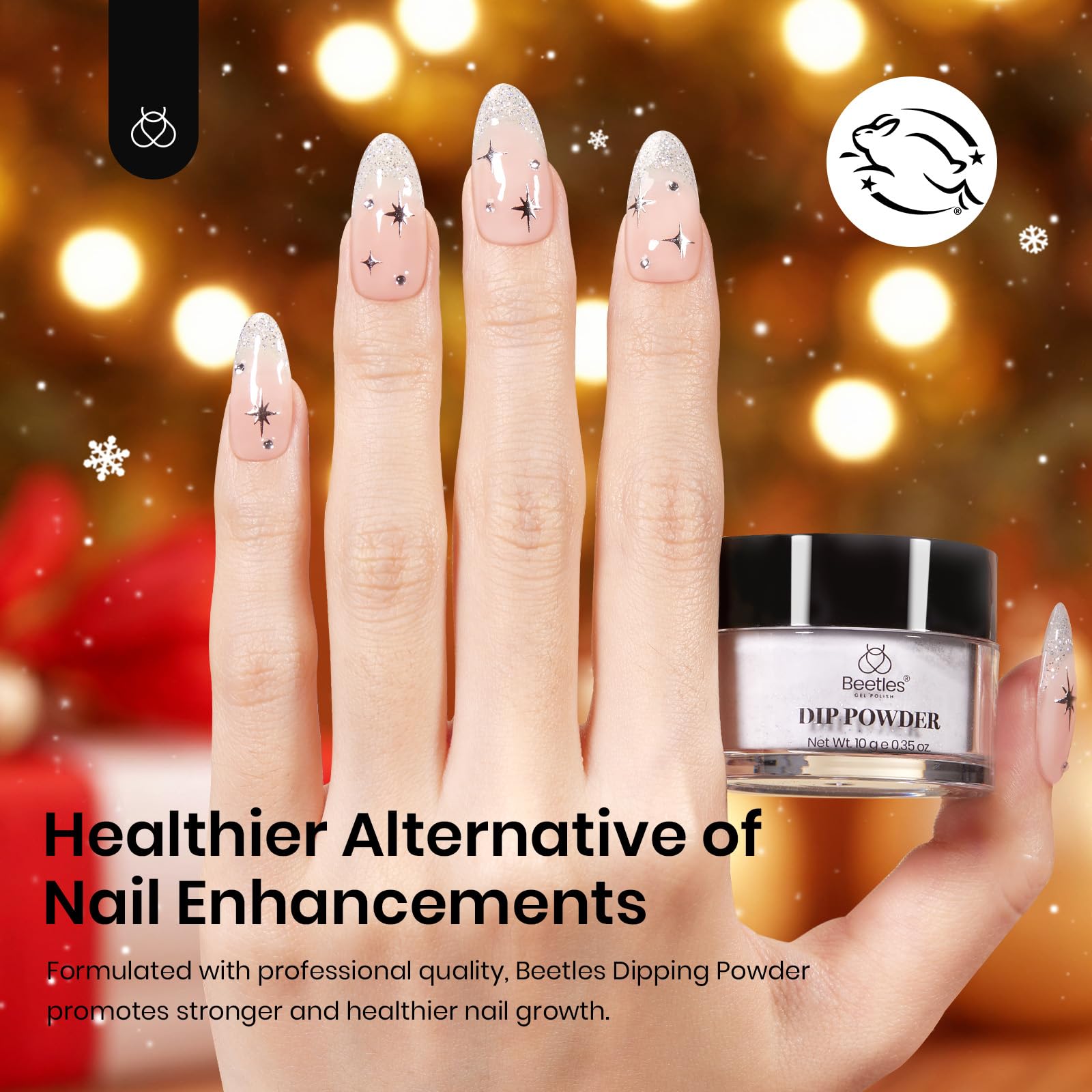 Beetles Red Dip Powder Nail Set – 6 Colors, No Lamp Needed, DIY Salon Starter Kit