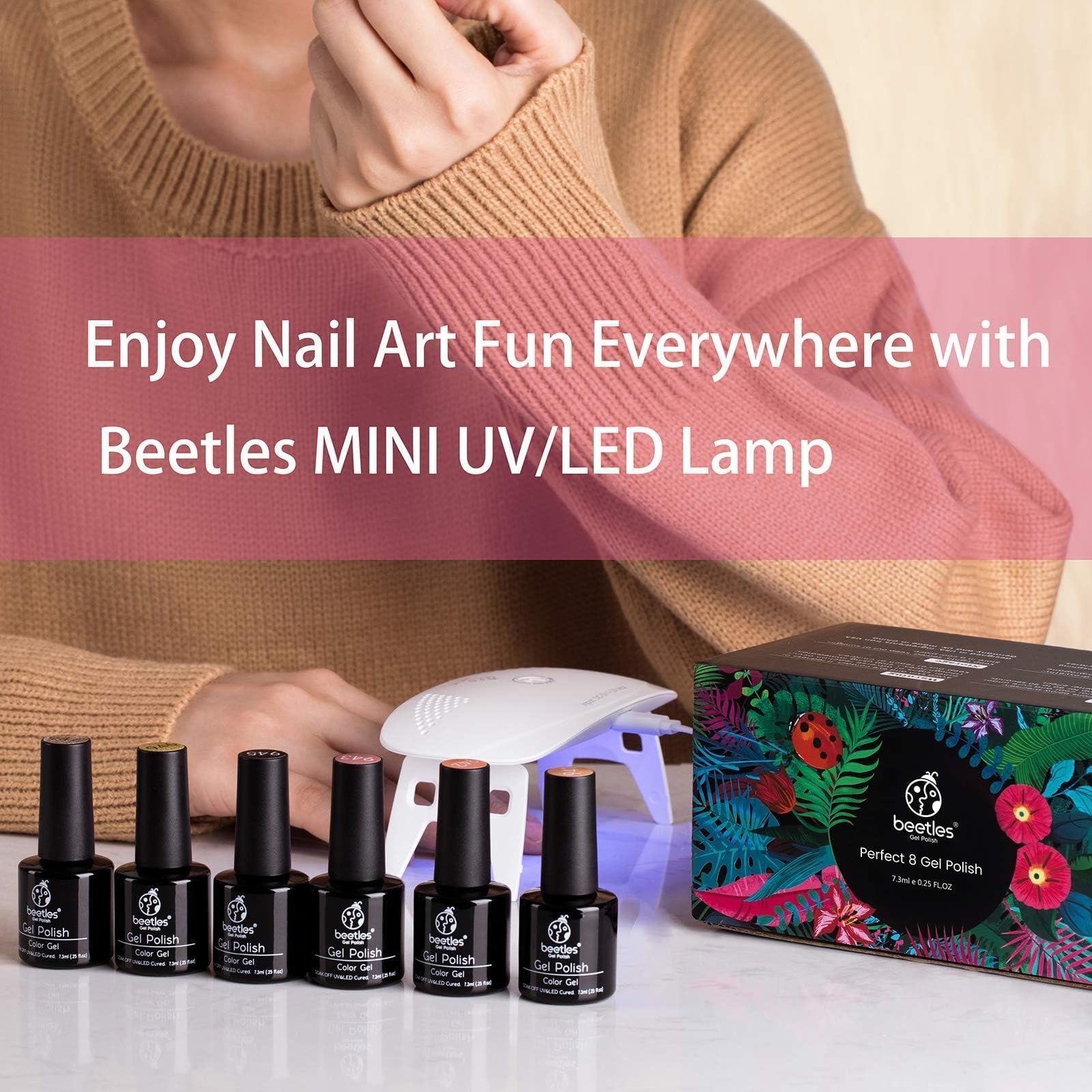 Beetles UV Nail Light – Portable Mini Lamp for Gel Polish