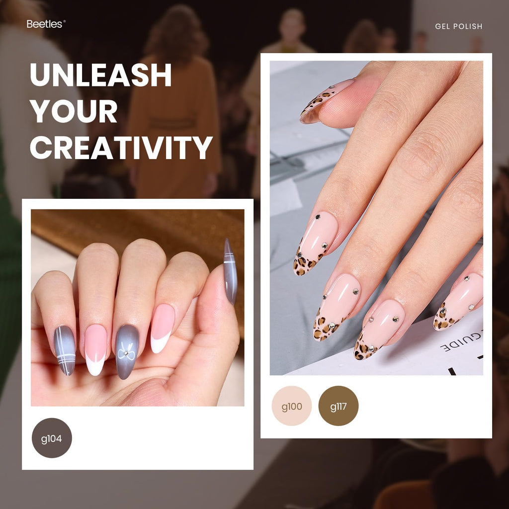 Beetles Retro Gel Nail Polish Set – 25 Winter Colors + Base & Top Coat