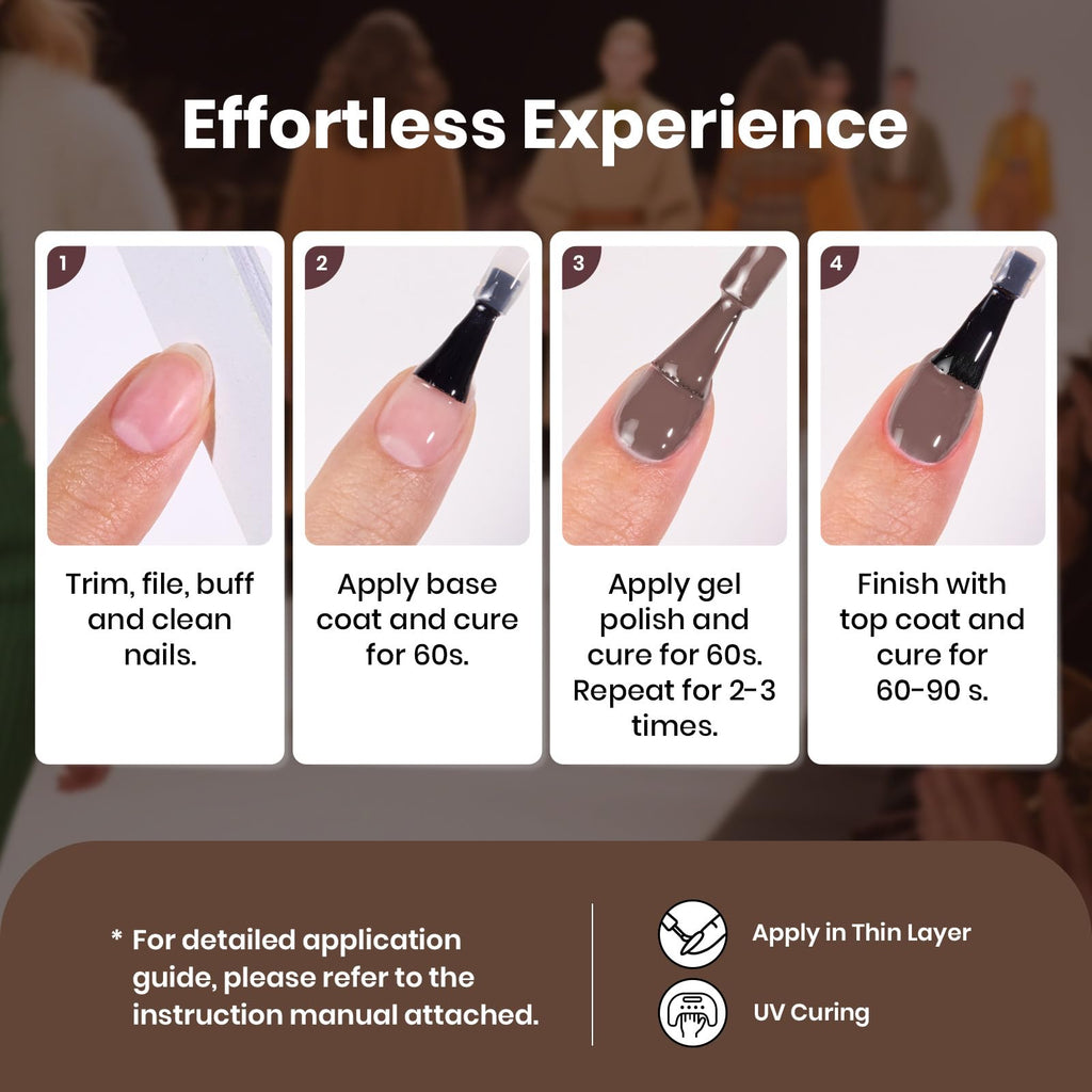 Beetles Retro Gel Nail Polish Set – 25 Winter Colors + Base & Top Coat