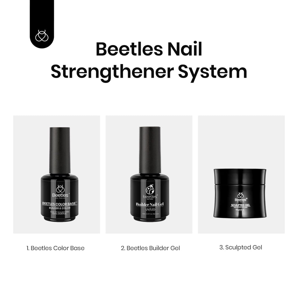 Beetles 12 Color Rubber Base Gel Polish – Nude 5-in-1 Gel Nail Polish (Porcelain Doll Pink) for At-Home Manicures