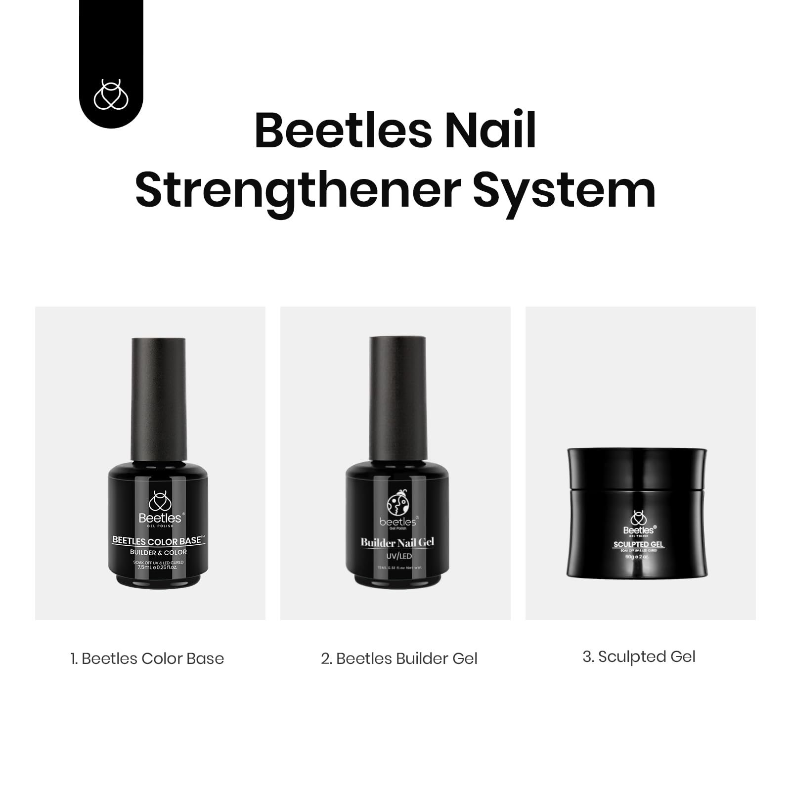 Beetles 12 Color Rubber Base Gel Polish – Nude 5-in-1 Gel Nail Polish (Porcelain Doll Pink) for At-Home Manicures