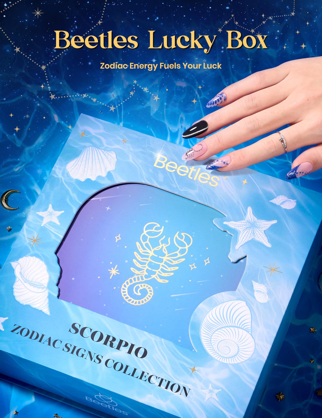 Beetles Scorpio Gel Nail Kit – Midnight Vampire Lucky Box