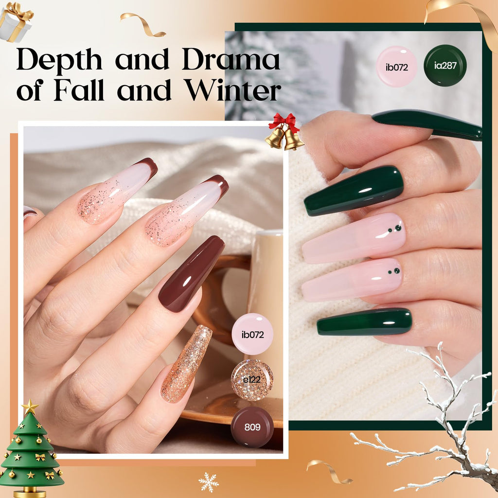 Beetles Gel Nail Polish Set – Seasons Variations (48 Colors) with Base & Top Coat | Home DIY UV/LED Kit