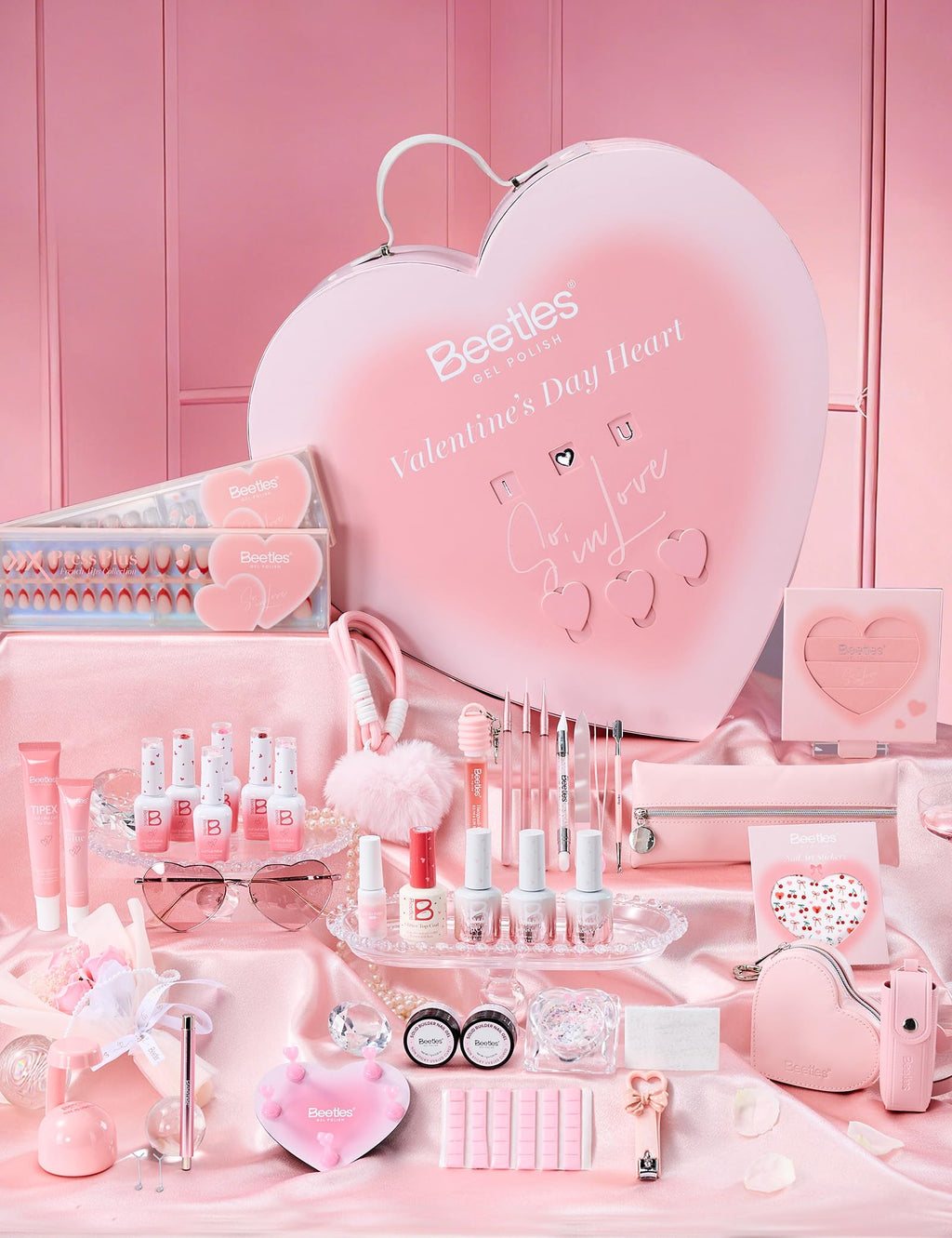 Beetles So In Love Collection – Forever In Love Valentine Gel Nail Kit + UV Lamp