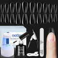 Beetles Soft Gel Nail Kit Medium Coffin – 5-in-1 Base Gel, Tips & LED Lamp