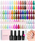Beetles Spring Gel Nail Polish Set – 53 Pcs, 48 Colors, Base & Top Coats, Nail Magnetic