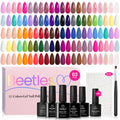 Beetles Spring Gel Nail Polish Set – 55 Colors with Base & Top Coats, Matte Finish, UV/LED