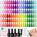 Beetles Spring Gel Polish Set – 36 Colors Pastel Neon UV Gel Nail Polish with Base & Top Coats