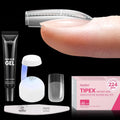 Beetles Tipex Instant Apex Nail Tips Kit - 224 Pcs, Glue & Mini Lamp