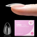 Beetles Tipex Lite Apex Nail Tips – Almond Short, 512pcs, 16 Sizes, Pre-Built & Pre-Etched