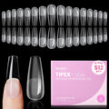 Beetles Gel Polish Tipex Lite Apex Nail Tips – Coffin Long, 512pcs, 16 Sizes, Pre-Built & Pre-Etched