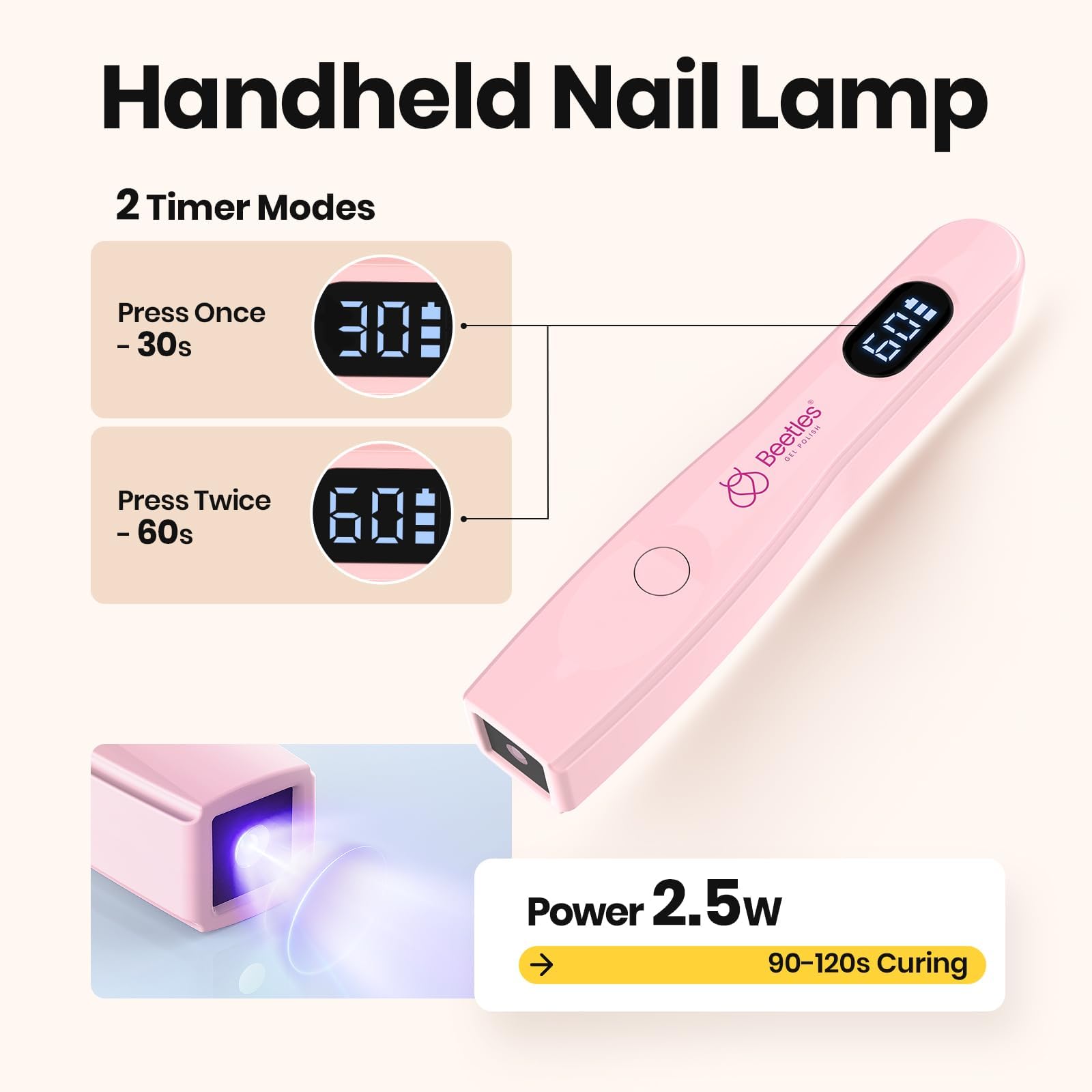 Beetles Builder Gel Kit – HEMA-Free 8-in-1 Nail System + Mini Lamp