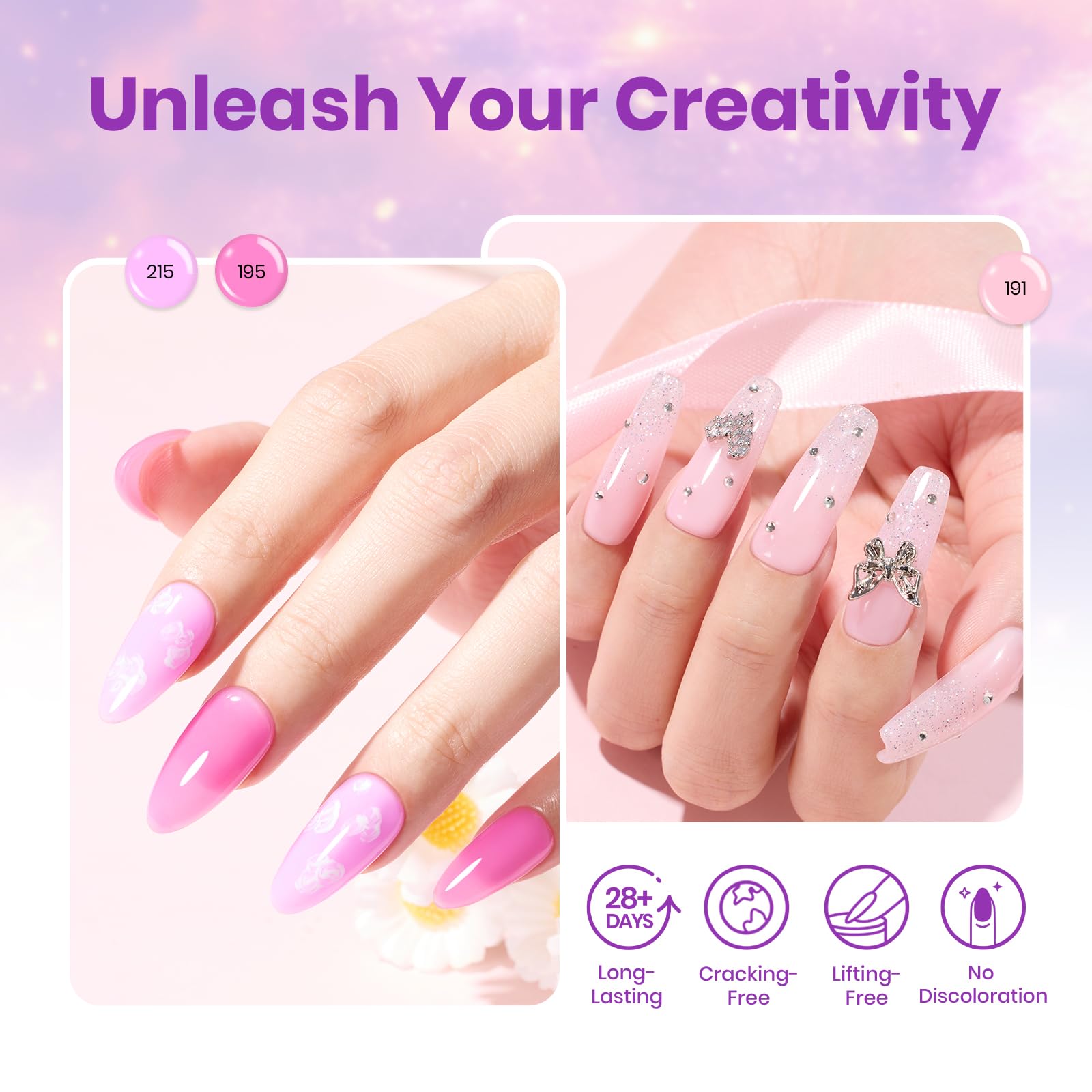 Beetles 30 Colors Poly Extension Gel Nail Kit with UV Lamp – All-in-One Starter Set