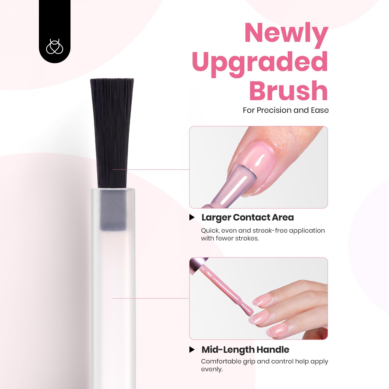 Beetles Nude Pink Gel Nail Polish Set – 6 Hema-Free Jelly Shades (15ml)