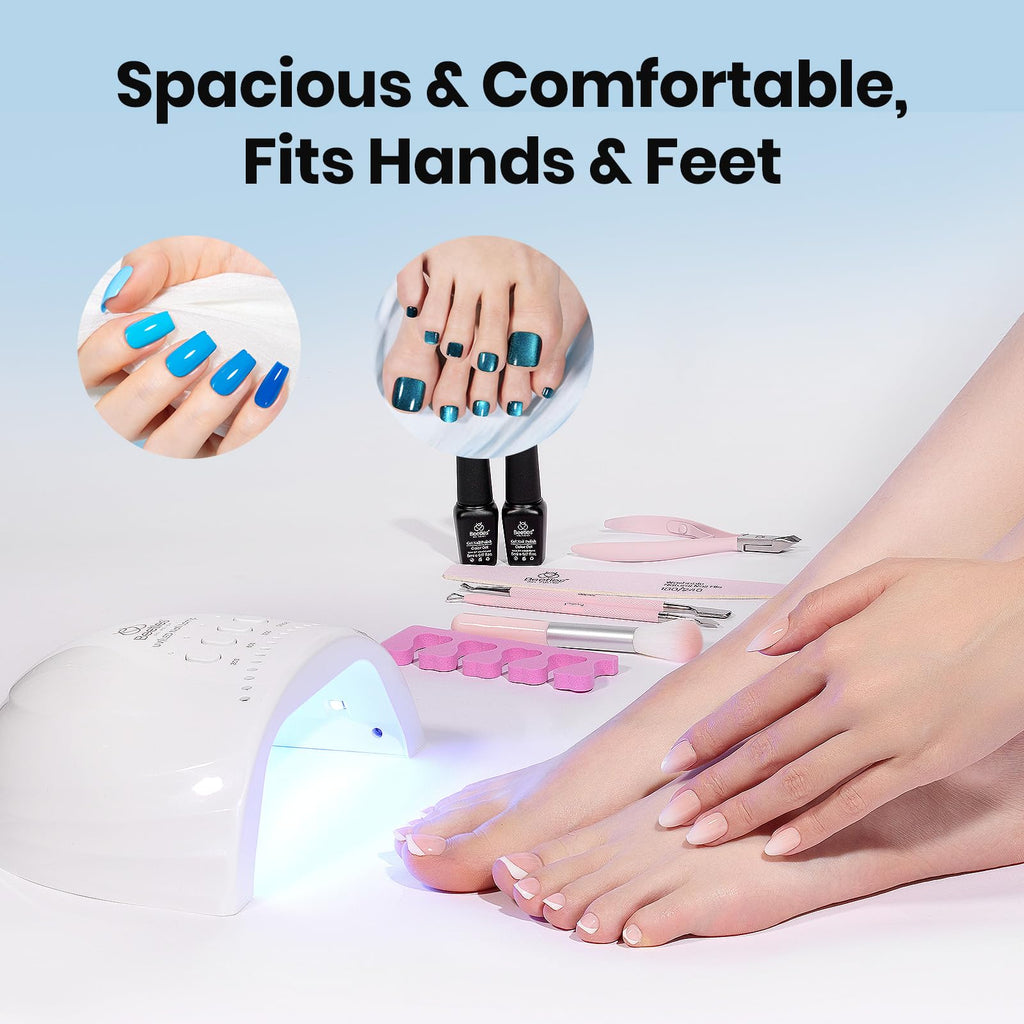 Beetles UV Nail Lamp – Auto Sensor, 30/60/120s Curing, UV/LED Dual Light